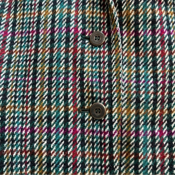 Hienzelaumn Blazer/Jacket Wool Tweed  Multicoloured US Sz10 Elbow patches VTG - Picture 5 of 14